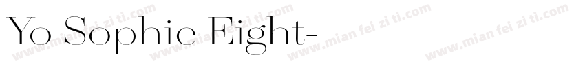 Yo Sophie Eight字体转换